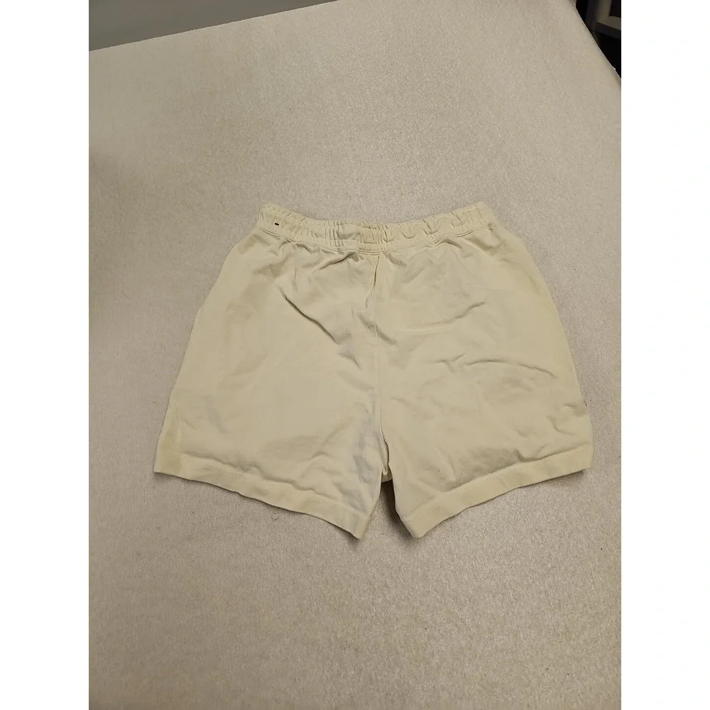 Nike Sportswear Essential Shorts Pale Yellow Cream Jersey‎ Small BV4124-706